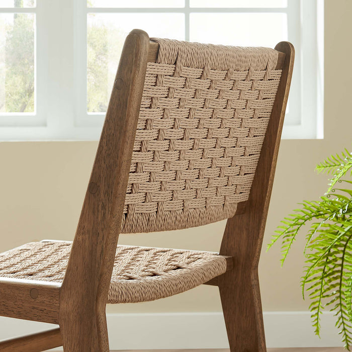 Modway Saoirse Woven Rope Wood Dining Side Chair - Set of 2 - View 31