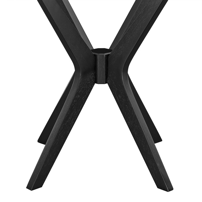 Crossroads 24” Round Wood Side Table