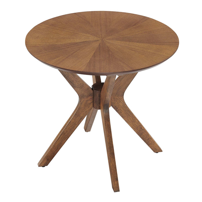 Crossroads 24” Round Wood Side Table by Modway