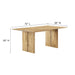 Amistad 72" Wood Dining Table and Bench Set - in lifestyle setting