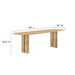 Amistad 72" Wood Dining Table and Bench Set - view 5