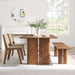 Amistad 72" Wood Dining Table and Bench Set - view 12