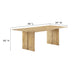 Amistad 86" Wood Dining Table and Bench Set - in lifestyle setting