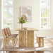 Amistad 86" Wood Dining Table and Bench Set - view 6