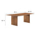 Amistad 86" Wood Dining Table and Bench Set - view 11