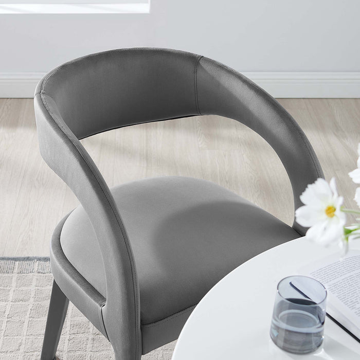 Pinnacle Performance Velvet Dining Chair Set of 2