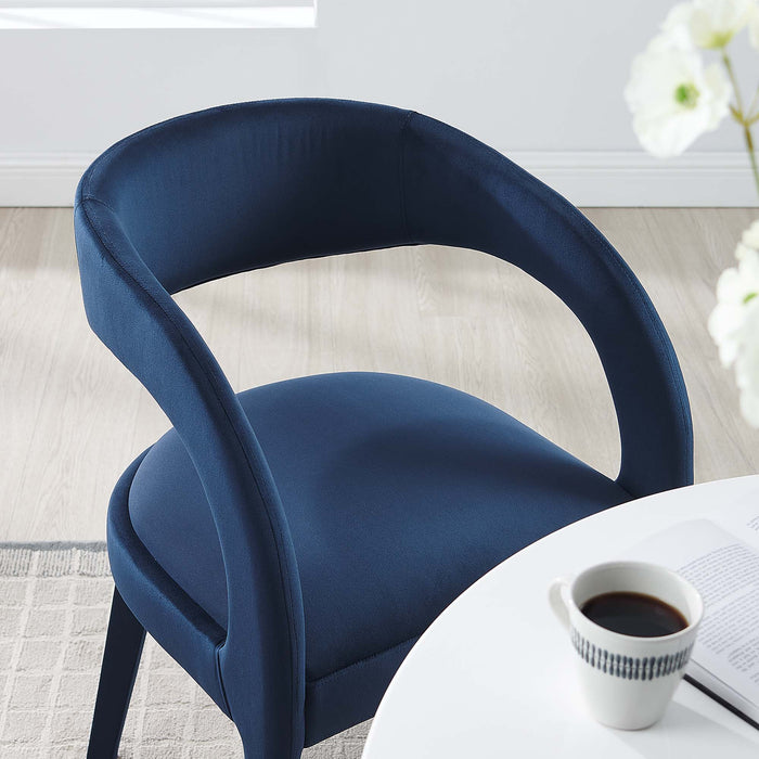 Pinnacle Performance Velvet Dining Chair Set of 2