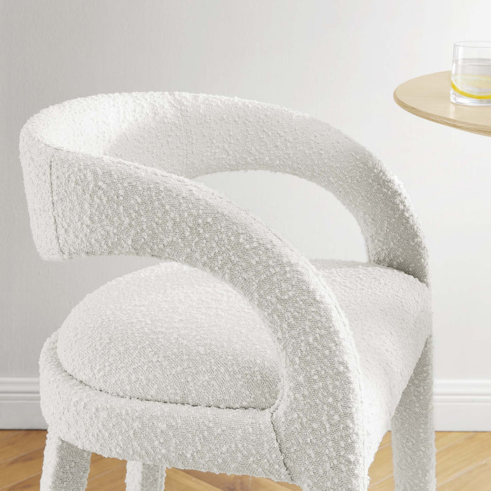 Pinnacle Boucle Upholstered Bar Stool Set of 2