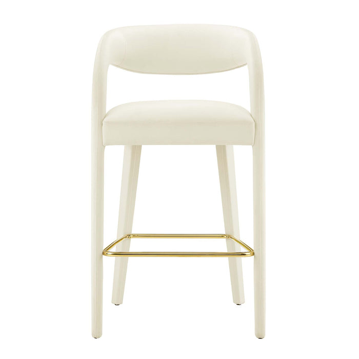 Pinnacle Performance Velvet Bar Stool Set of 2