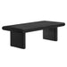 Modway Relic Concrete Textured Coffee Table Living Room Furniture in Black