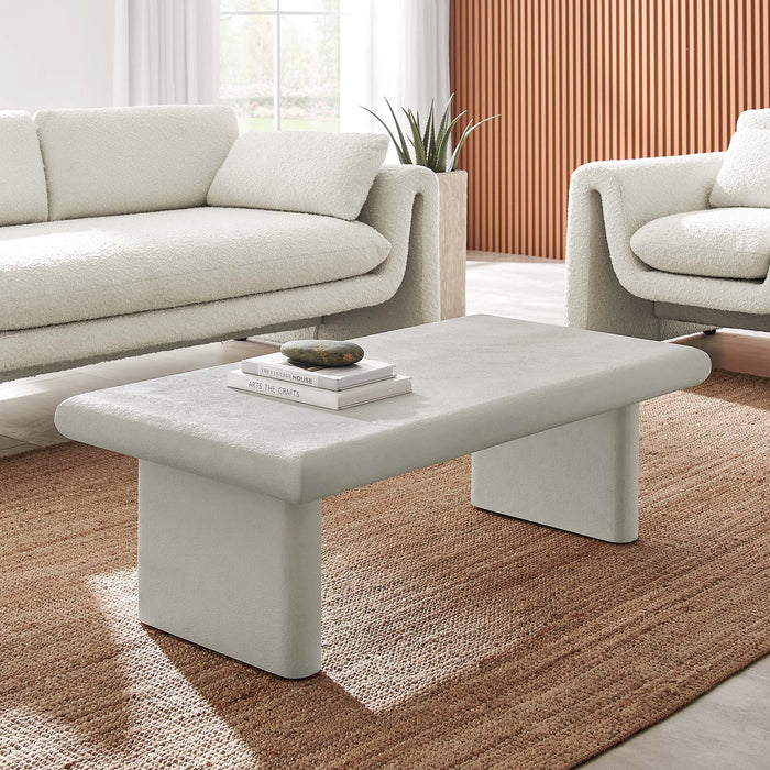 Modway Relic Concrete Textured Coffee Table Living Room Furniture - View 10
