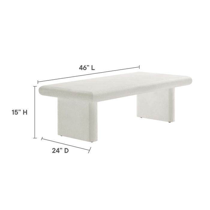 Modway Relic Concrete Textured Coffee Table Living Room Furniture - View 12