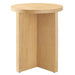 Modway Silas Round Wood Side Table Living Room Furniture in Black
