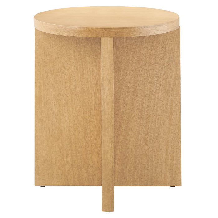 Modway Silas Round Wood Side Table Living Room Furniture - View 12