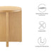 Modway Silas Round Wood Side Table Living Room Furniture - View 9