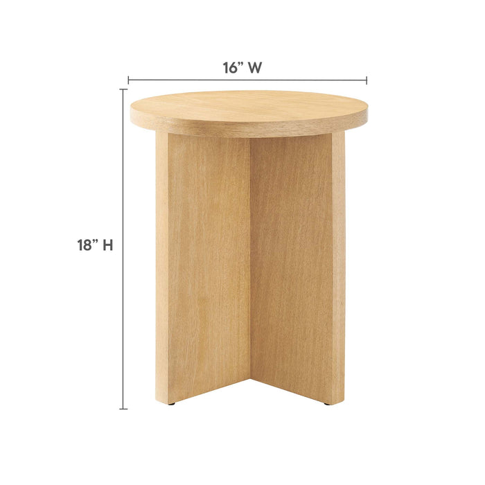 Modway Silas Round Wood Side Table Living Room Furniture - View 10