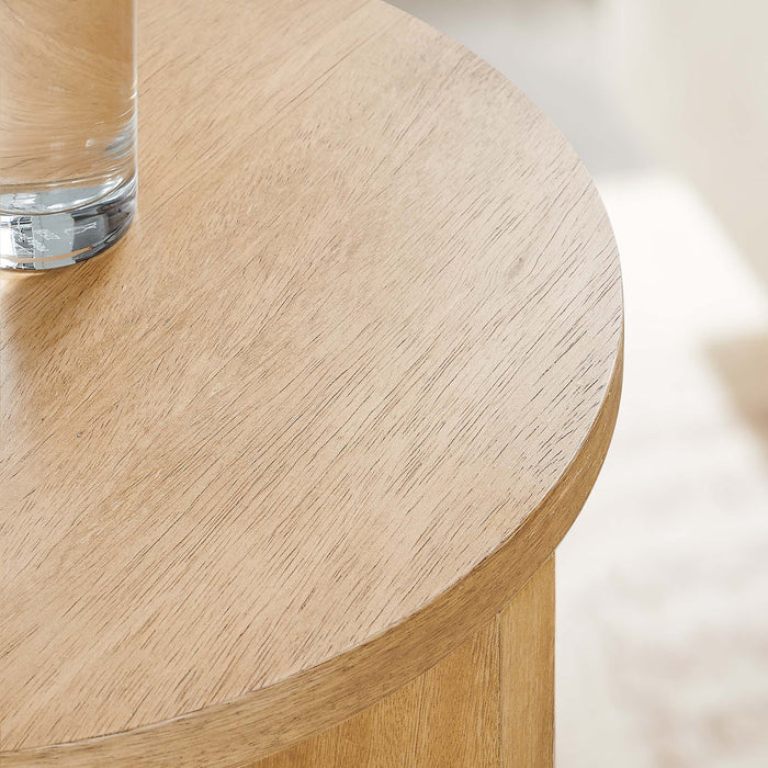 Modway Silas Round Wood Side Table Living Room Furniture - View 11