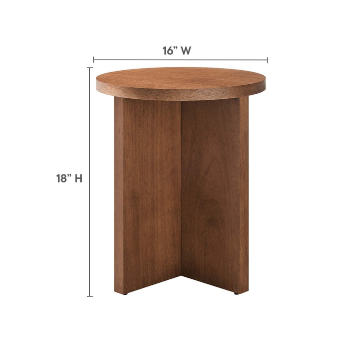 Modway Silas Round Wood Side Table Living Room Furniture - View 17