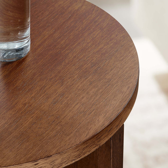 Modway Silas Round Wood Side Table Living Room Furniture - View 18