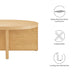 Modway Silas Round Wood Coffee Table Living Room Furniture - View 9