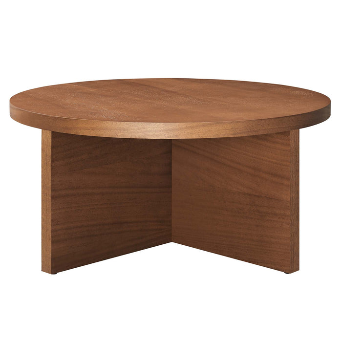 Modway Silas Round Wood Coffee Table Living Room Furniture - View 23
