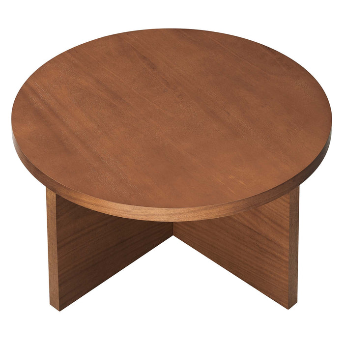 Modway Silas Round Wood Coffee Table Living Room Furniture - View 20
