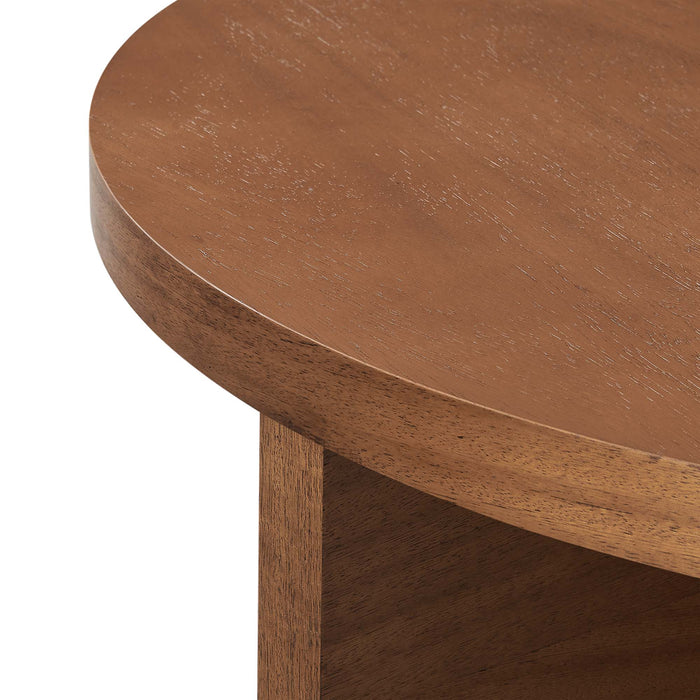Modway Silas Round Wood Coffee Table Living Room Furniture - View 21