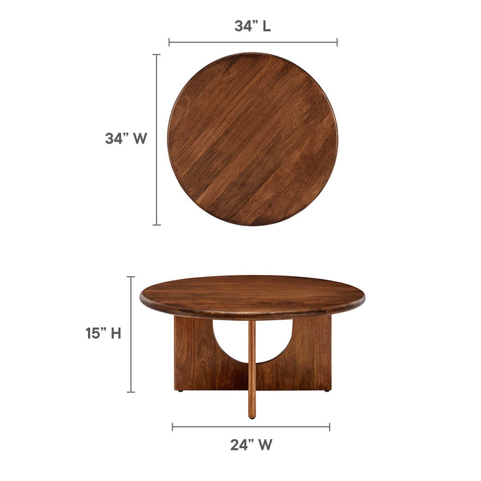 Modway Rivian Round 34" Coffee Table Living Room Furniture - View 11