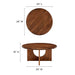 Modway Rivian Round 34" Coffee Table Living Room Furniture - View 11