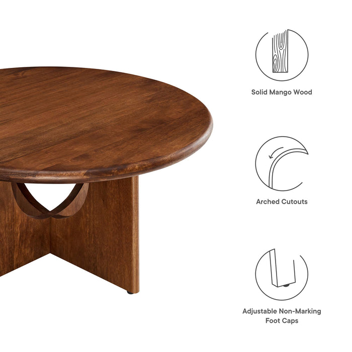 Modway Rivian Round 34" Coffee Table Living Room Furniture - View 10