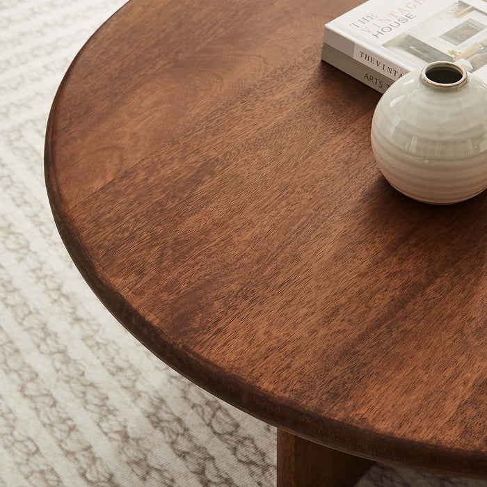 Modway Rivian Round 34" Coffee Table Living Room Furniture - View 12