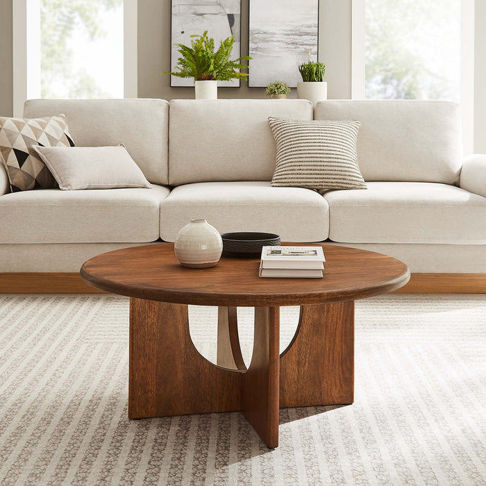 Modway Rivian Round 34" Coffee Table Living Room Furniture - View 9