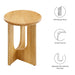 Modway Rivian Round Side Table Living Room Furniture in Brown - Side View