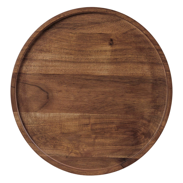 Amina Round Acacia Wood Side Table