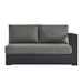 Tahoe Outdoor Patio Powder-Coated Aluminum Modular Right-Facing Loveseat Gray Charcoal