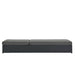 Tahoe Outdoor Patio Powder-Coated Aluminum Chaise Lounge Chair Gray Charcoal