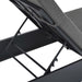 Tahoe Outdoor Patio Powder-Coated Aluminum Chaise Lounge Chair Gray Charcoal