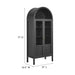 Modway Tessa Tall Arched Storage Display Cabinet in Black - Detail View