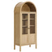 Modway Tessa Tall Arched Storage Display Cabinet in Black