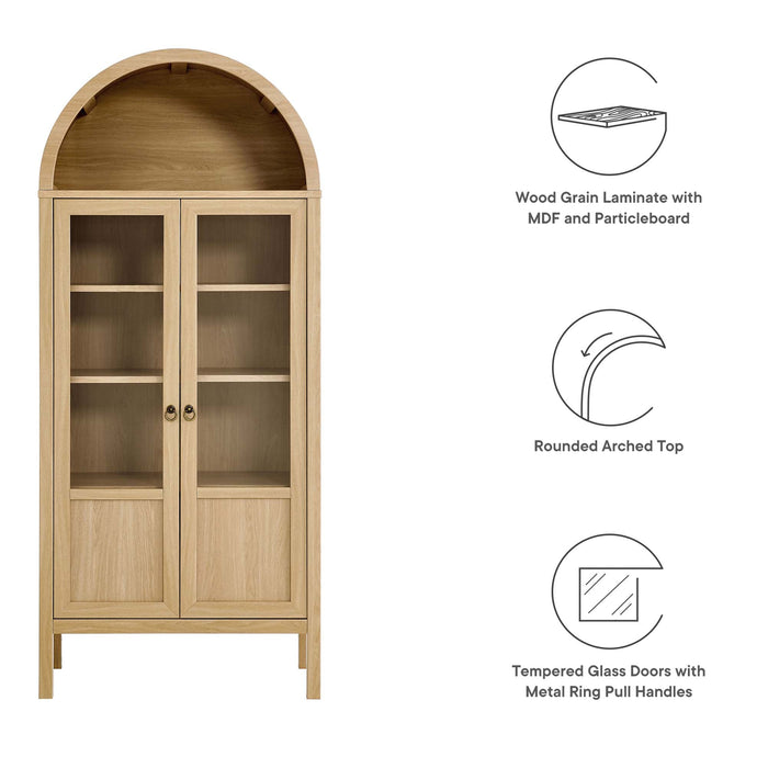 Modway Tessa Tall Arched Storage Display Cabinet - View 11