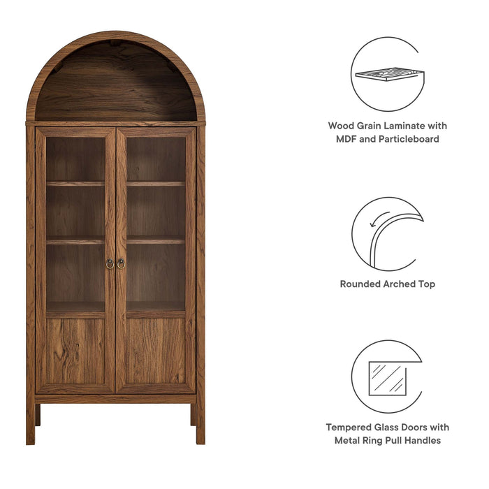 Modway Tessa Tall Arched Storage Display Cabinet - View 20