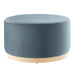 Modway Tilden Large 29" Round Performance Velvet Upholstered Ottoman Living Room Furniture - View 33