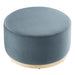 Modway Tilden Large 29" Round Performance Velvet Upholstered Ottoman Living Room Furniture - View 11