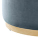 Modway Tilden Large 29" Round Performance Velvet Upholstered Ottoman Living Room Furniture - View 12