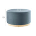 Modway Tilden Large 29" Round Performance Velvet Upholstered Ottoman Living Room Furniture - View 9