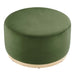 Modway Tilden Large 29" Round Performance Velvet Upholstered Ottoman Living Room Furniture - View 17