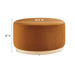 Modway Tilden Large 29" Round Performance Velvet Upholstered Ottoman Living Room Furniture - View 21