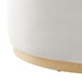 Modway Tilden Large 38" Round Performance Velvet Upholstered Ottoman Living Room Furniture - Dimensions