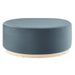 Modway Tilden Large 38" Round Performance Velvet Upholstered Ottoman Living Room Furniture - View 33