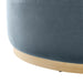 Modway Tilden Large 38" Round Performance Velvet Upholstered Ottoman Living Room Furniture - View 12